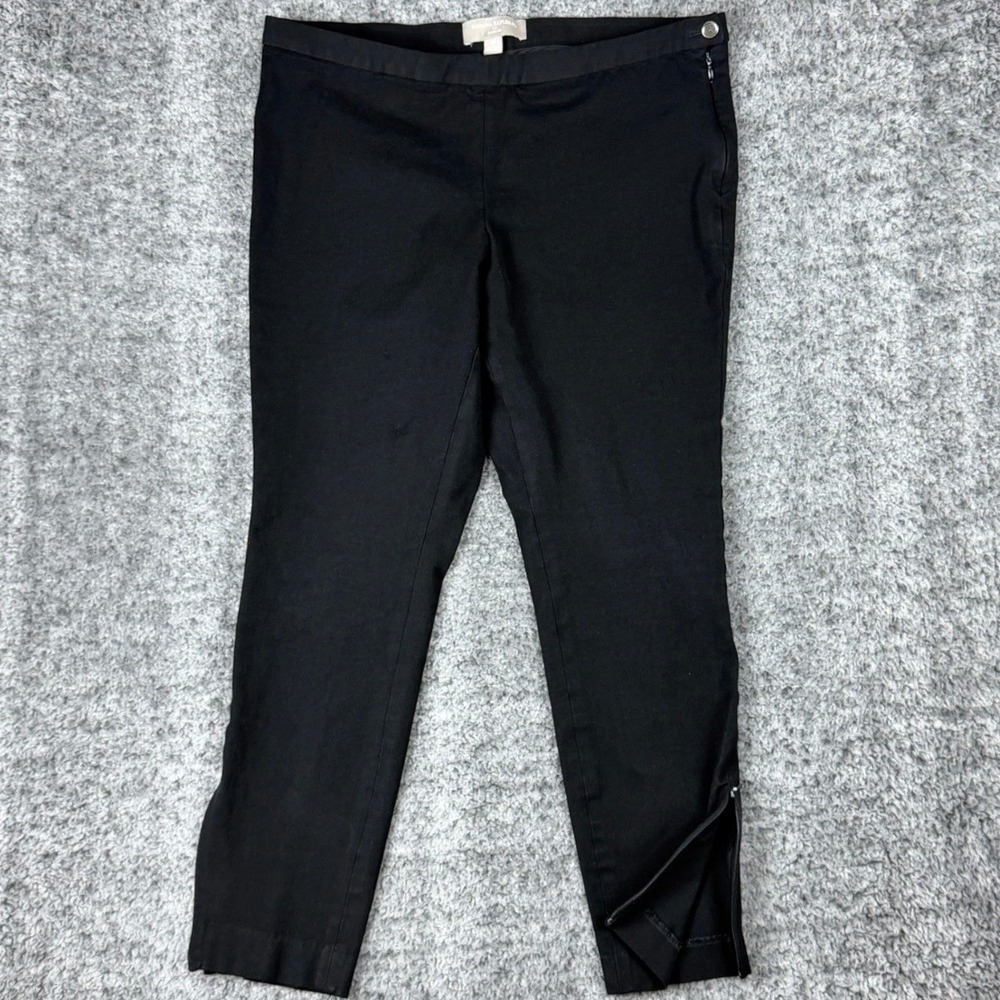 Banana Republic Women's 10 Sloan Fit Black Ankle Work Trouser Pants Side Zip - Picture 3 of 16